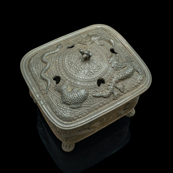 Antique Decorative Censer, Chinese, Bronze, Incense Burner, Victorian, C.1850