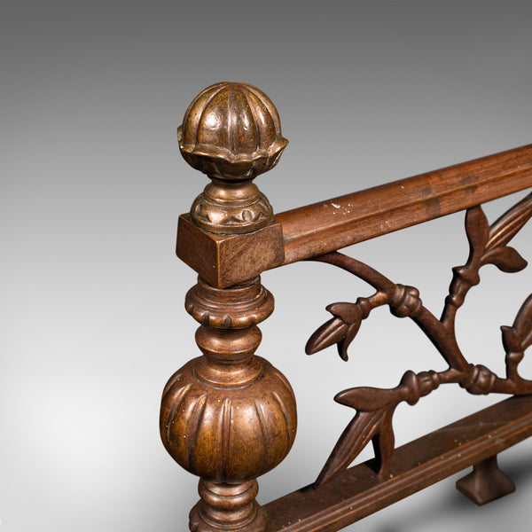 Pair Of Antique Fireside Tool Rests, English Bronze, Aesthetic Period, Victorian