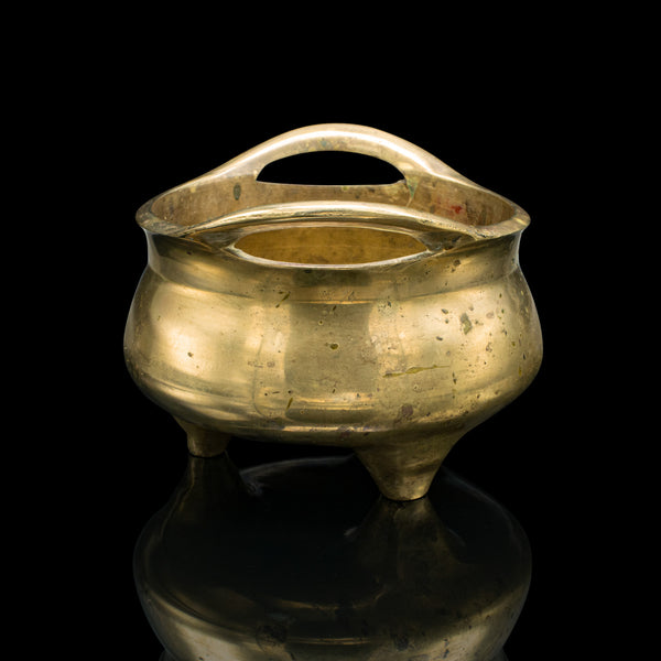 Antique Incense Burner, Oriental, Brass Censer, Decorative, Victorian, C.1900