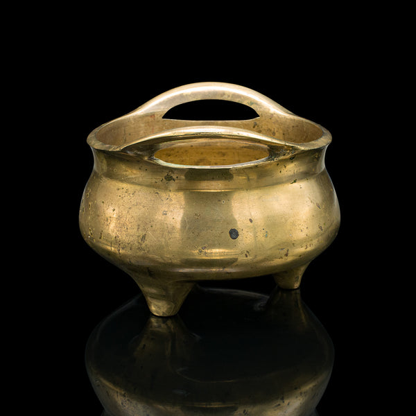 Antique Incense Burner, Oriental, Brass Censer, Decorative, Victorian, C.1900