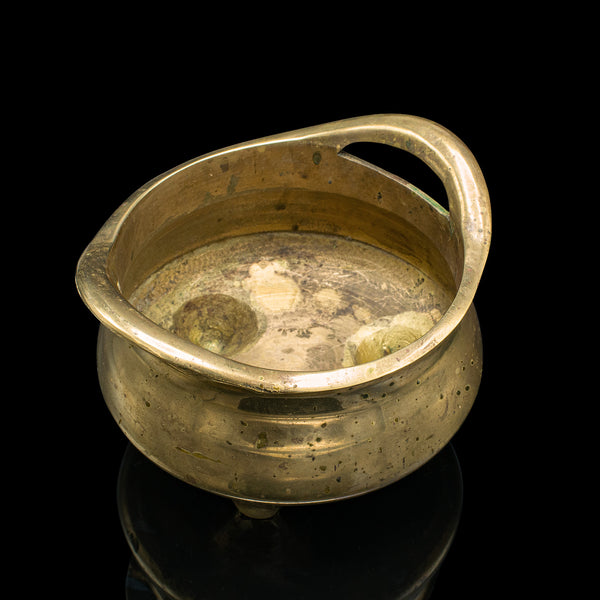 Antique Incense Burner, Oriental, Brass Censer, Decorative, Victorian, C.1900