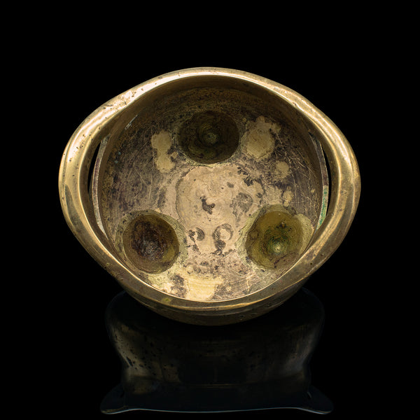 Antique Incense Burner, Oriental, Brass Censer, Decorative, Victorian, C.1900