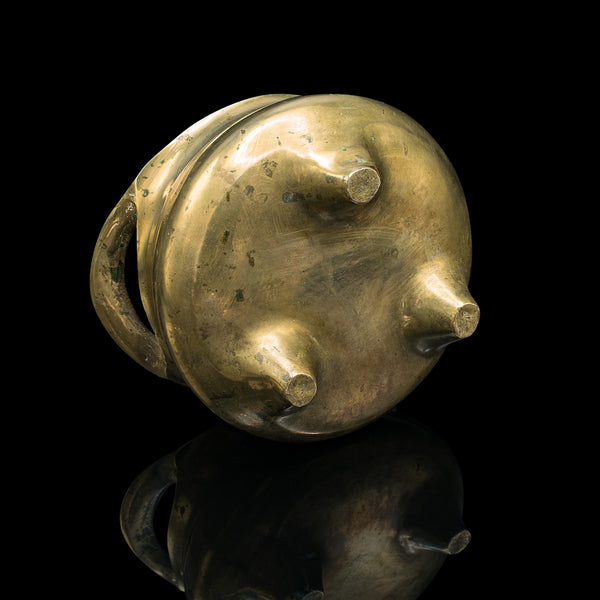 Antique Incense Burner, Oriental, Brass Censer, Decorative, Victorian, C.1900