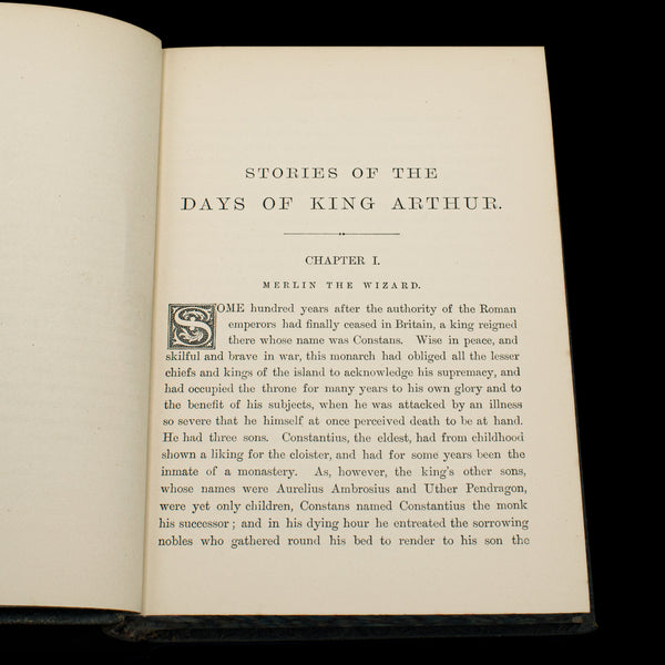 Antique Book, Days of King Arthur, Mythology, English, Fiction, Late Victorian