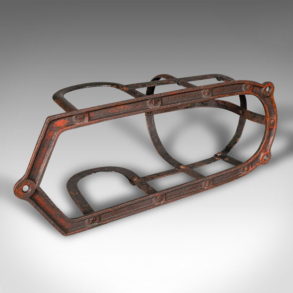 Pair Of Antique Equestrian Tack Rests, English Iron, Stables, Outdoor, Victorian