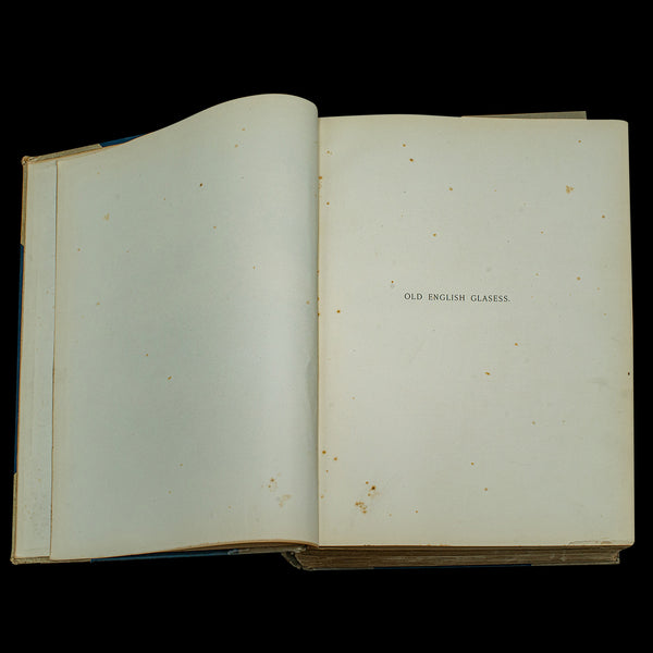 Antique Reference Book, Old English Glasses, Hartshorne, History, Victorian