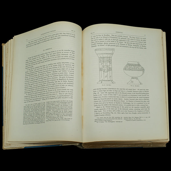 Antique Reference Book, Old English Glasses, Hartshorne, History, Victorian