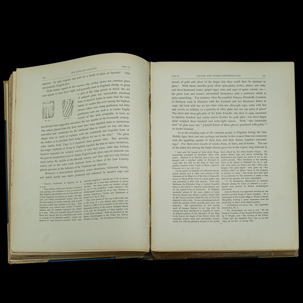 Antique Reference Book, Old English Glasses, Hartshorne, History, Victorian