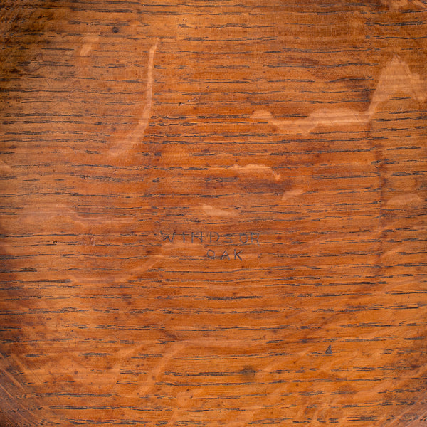 Antique Fruit Bowl, English, Turned Oak, Display Dish, Arts & Crafts, Victorian