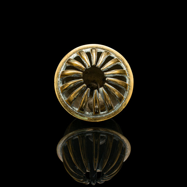 Small Antique Temple Bell, Oriental, Brass Tea Calling Chime, Early 20th Century