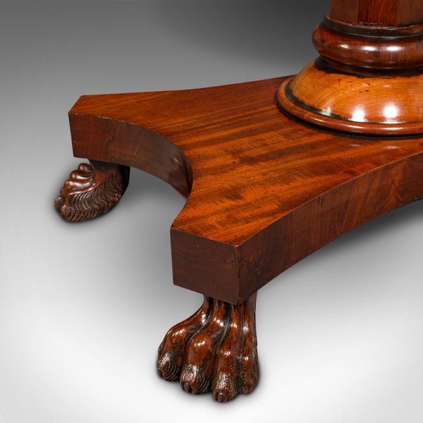 Antique Fold Over Tea Table, English, Occasional, Games, 2-4 Seater, William IV