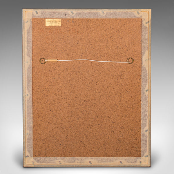 Antique Lithography Map, Herefordshire, English, Framed Engraving, Cartography