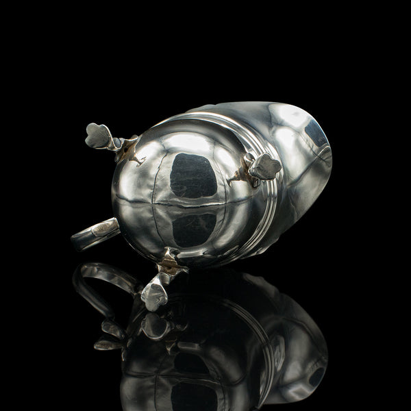 Small Antique Cream Jug, English, Sterling Silver, Milk Pourer, Hallmarked 1919