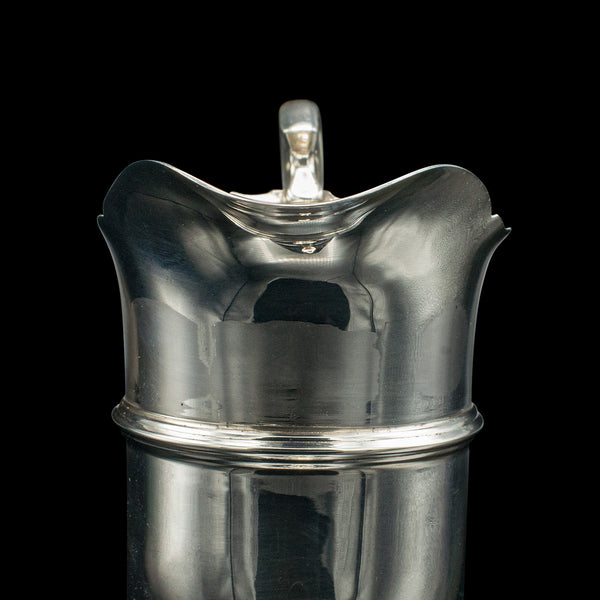 Small Antique Cream Jug, English, Sterling Silver, Milk Pourer, Hallmarked 1919