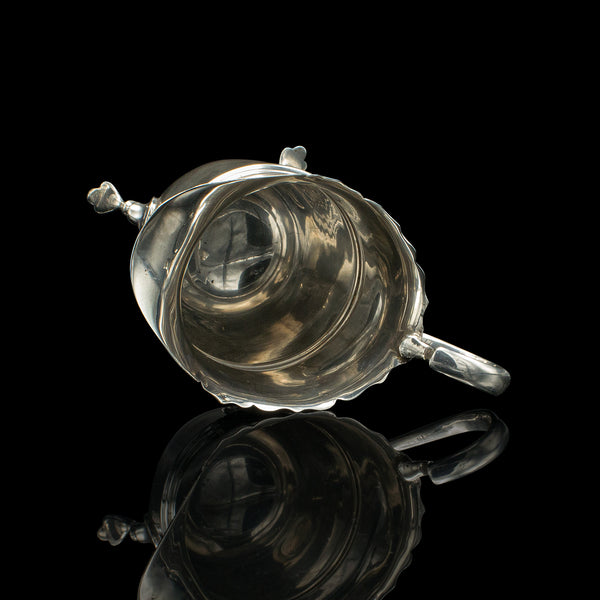 Small Antique Cream Jug, English, Sterling Silver, Milk Pourer, Hallmarked 1919