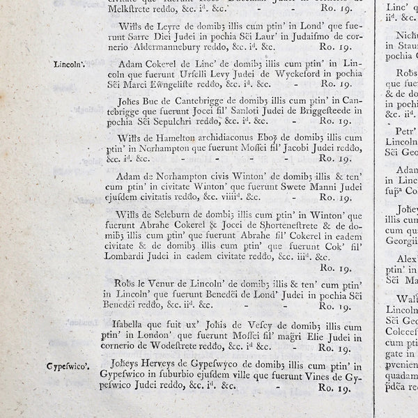 2 Vols Antique Reference Book Set, Rotulorum Originalium, Public Records, Latin