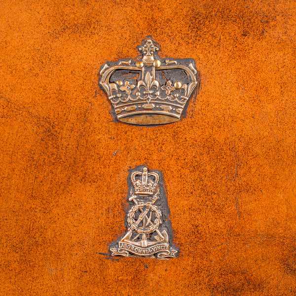 Pair Of Vintage Campaign Luggage Cases, English, Leather, Bedroom Nightstands