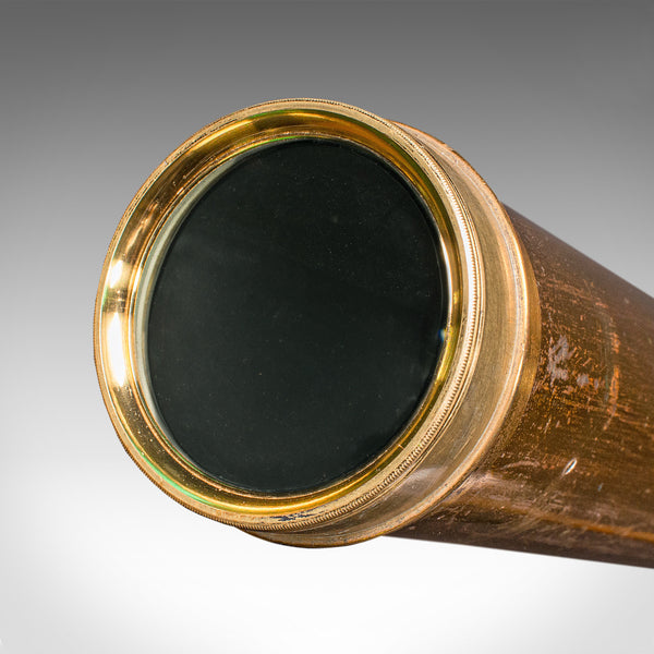 Antique Library Telescope, English, Brass, Astronomical, Dollond, Late Victorian