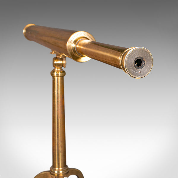 Antique Library Telescope, English, Brass, Astronomical, Dollond, Late Victorian