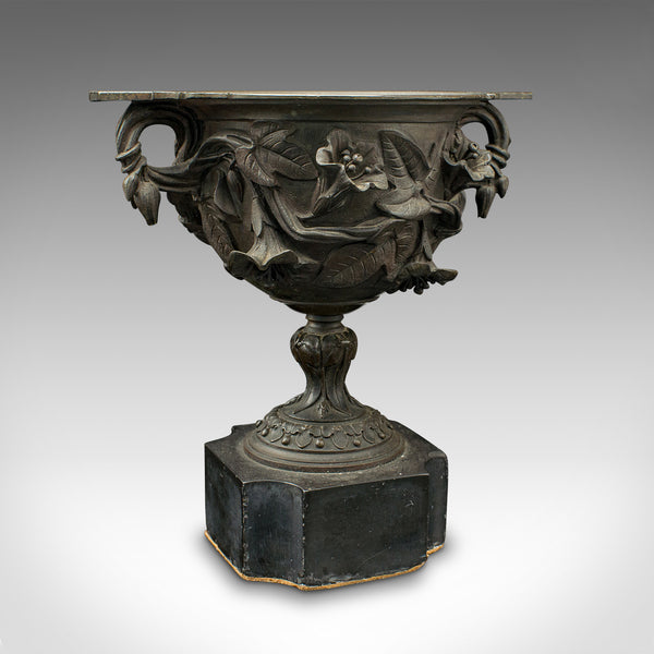 Pair Of Antique Drinking Cups, Italian, Bronze, Goblets, Grand Tour, Victorian