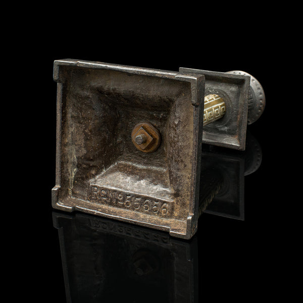 Pair Of Antique Aesthetic Period Candlesticks, English, Brass, Stand, Victorian