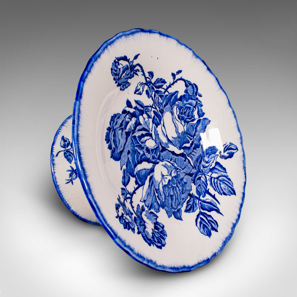 Vintage Cake Stand, English, Ceramic, Afternoon Tea Fancies Dish, Circa 1970