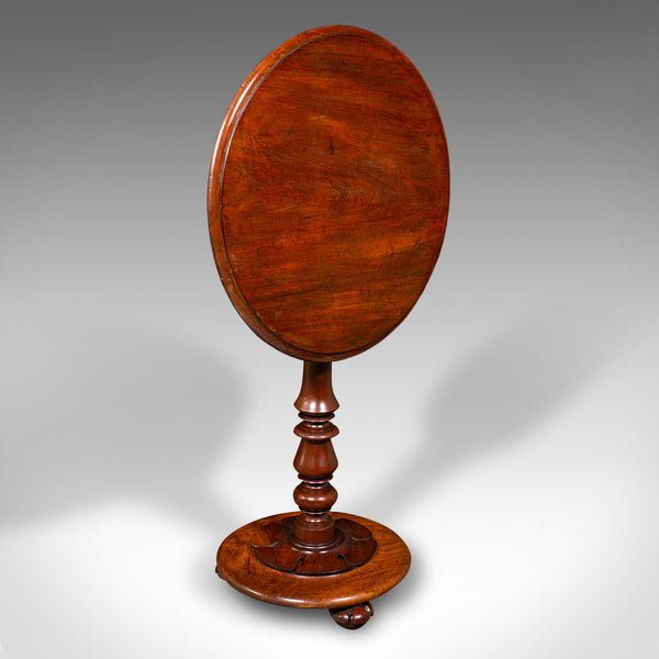 Antique Tilt Top Wine Table, English, Side, Lamp, Occasional, William IV, C.1835