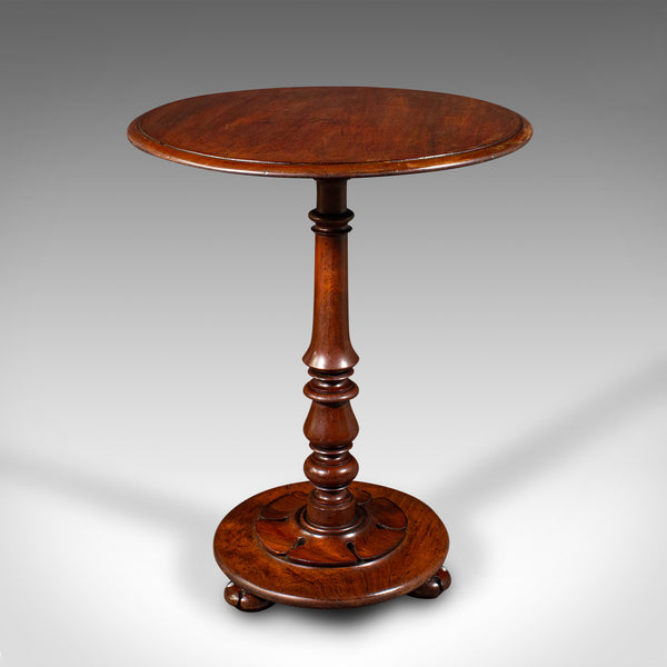 Antique Tilt Top Wine Table, English, Side, Lamp, Occasional, William IV, C.1835