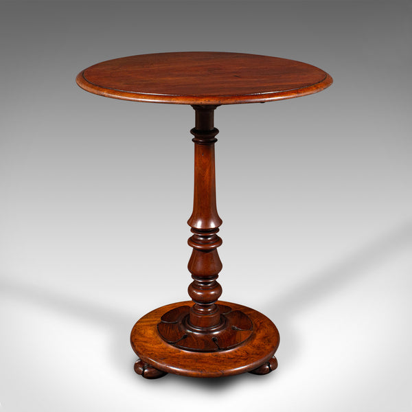 Antique Tilt Top Wine Table, English, Side, Lamp, Occasional, William IV, C.1835