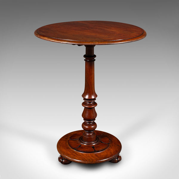 Antique Tilt Top Wine Table, English, Side, Lamp, Occasional, William IV, C.1835