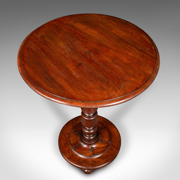 Antique Tilt Top Wine Table, English, Side, Lamp, Occasional, William IV, C.1835