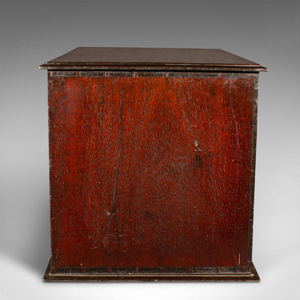 Antique Watchmaker's Cabinet, English, Tabletop Work Chest, Victorian, C.1860