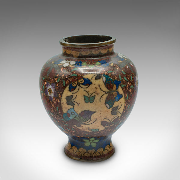 Small Vintage Posy Vase, Chinese, Cloisonne, Display Urn, Art Deco, Circa 1940