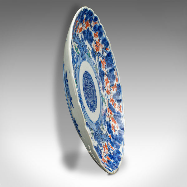 Antique Decorative Plate, Japanese, Ceramic, Serving Dish, Imari, Victorian