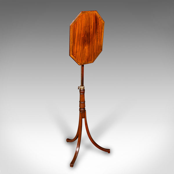 Antique Metamorphic Wine Table, English, Tilt Top, Side, Lamp, Regency, C.1820