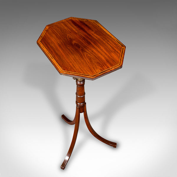 Antique Metamorphic Wine Table, English, Tilt Top, Side, Lamp, Regency, C.1820