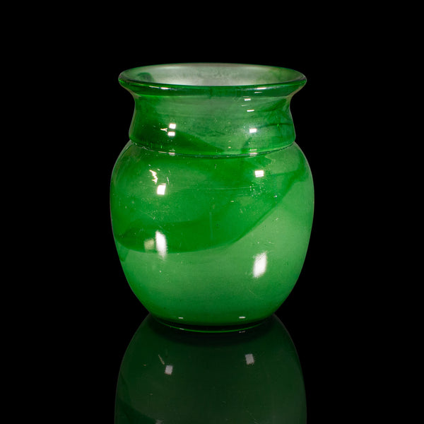 Vintage Display Vase, English, Cloud Glass, Baluster Flower Pot, Art Deco, 1930