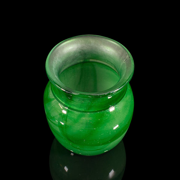 Vintage Display Vase, English, Cloud Glass, Baluster Flower Pot, Art Deco, 1930