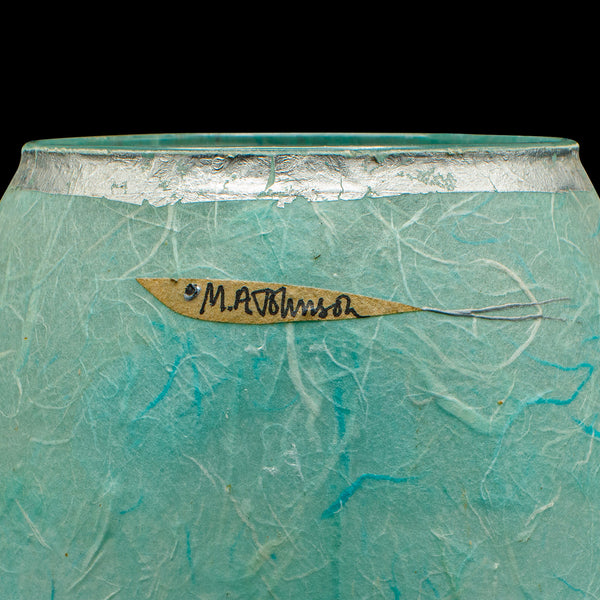 Contemporary Flower Vase, English, Art Glass, Decorative Baluster Urn, Display