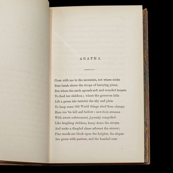Antique Legend of Jubal, George Eliot, English, Bound, Poetry Book, Victorian