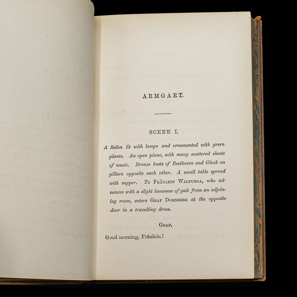 Antique Legend of Jubal, George Eliot, English, Bound, Poetry Book, Victorian