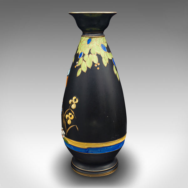 Pair Of Vintage Display Vases, English, Satin Finish, Kingfisher, Art Deco, 1930