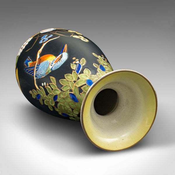 Pair Of Vintage Display Vases, English, Satin Finish, Kingfisher, Art Deco, 1930