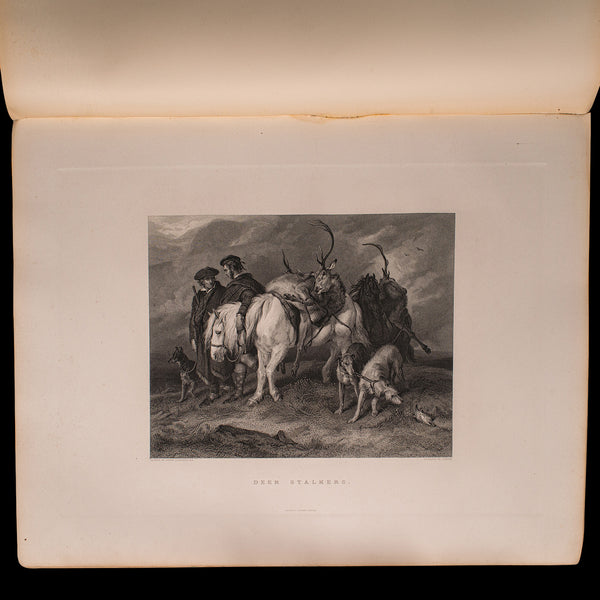 4 Vols Antique Folio, Imperial Gallery of British Art, Engravings, Victorian