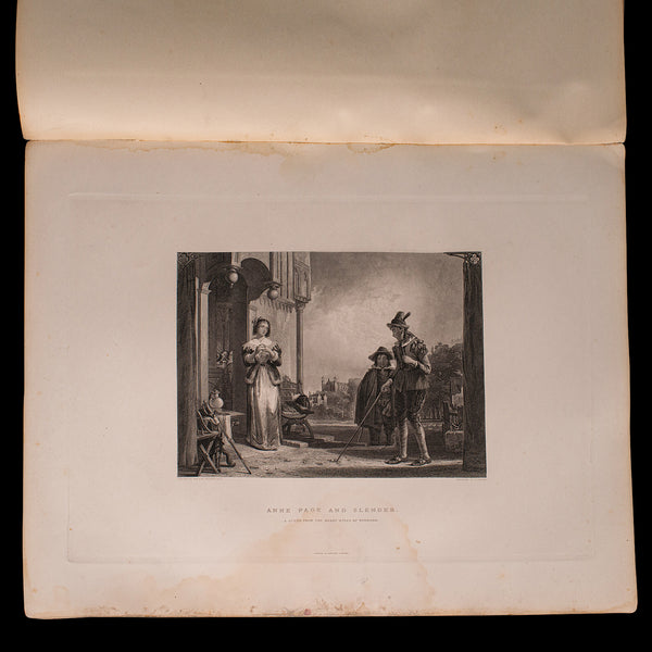 4 Vols Antique Folio, Imperial Gallery of British Art, Engravings, Victorian