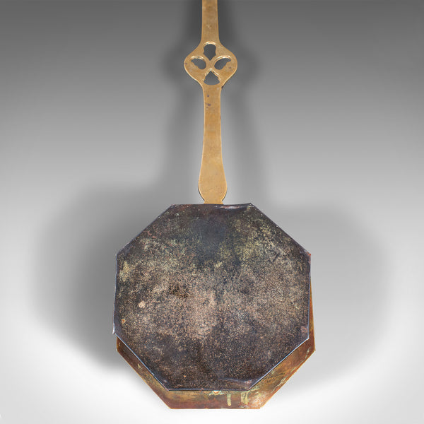 Antique Chestnut Roaster, English, Brass, Hanging Warmer, Georgian, Circa 1800