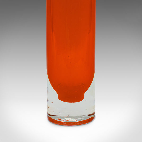 Duo Of Vintage Flower Sleeves, Scandinavian, Art Glass, Posy Vase, Circa 1970