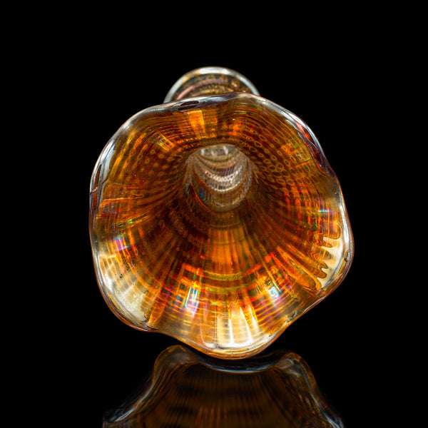 Vintage Posy Vase, English, Lustre Glass, Flower Sleeve, Art Deco, Circa 1930