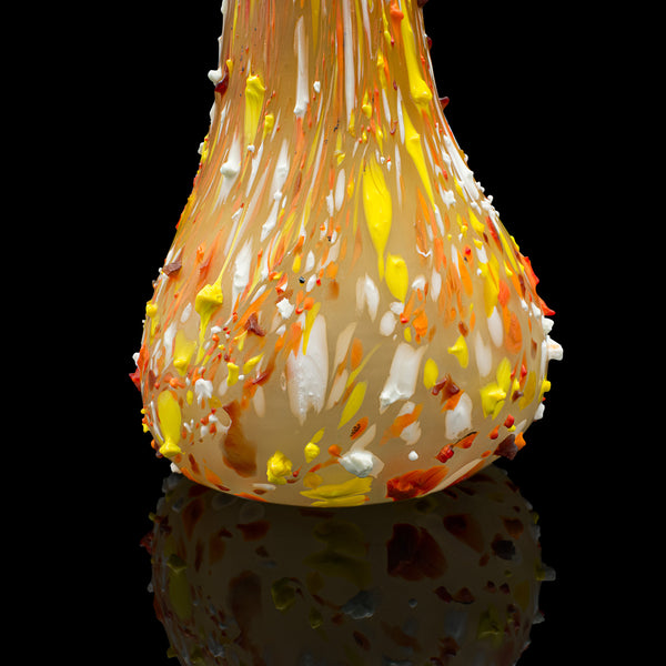 Tall Vintage Explosion Vase, Italian Art Glass, Post Modern, Mid Century, C.1960