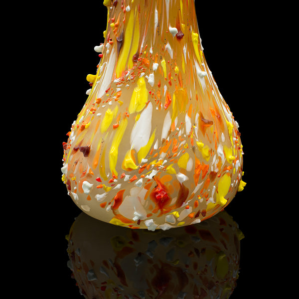 Tall Vintage Explosion Vase, Italian Art Glass, Post Modern, Mid Century, C.1960